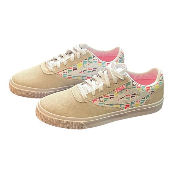 FILA Boarder FX1 Multi White Sneakers Skater Shoes Ladies Size 10 - Picture 7 of 9